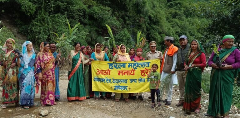 हरेला के तहत किया गोथल समिति ने पौधरोपण