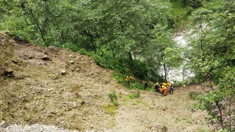 बागेश्वर- कपकोट क्षेत्रान्तर्गत रीठाबगड़ में वाहन दुर्घटनाग्रस्त, SDRF ने किया घायल का रेस्क्यू