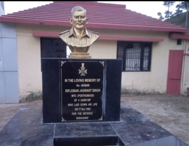 वीरता का संदेश देगा, बलिदानी महावीर चक्र विजेता राइफलमैन जसवंत सिंह रावत की प्रतिमा