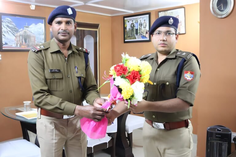 नवनियुक्त पुलिस अधीक्षक सर्वेश पंवार ने संभाली जनपद चमोली की कमान