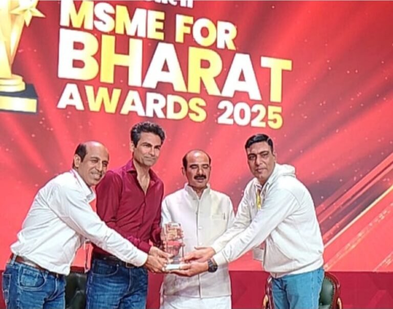 राष्ट्रीय स्तर का एमएसएमई फॉर भारत अवार्ड प्राप्त कर डॉ. पवन शर्मा ने बढ़ाया उत्तराखंड का मान