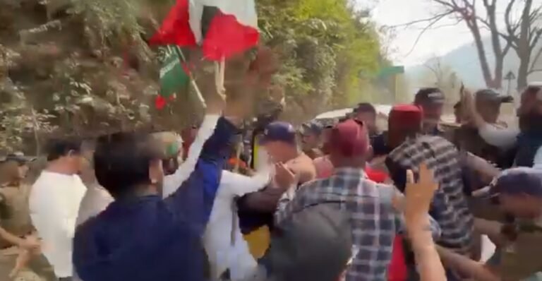 भराड़ीसैण विधानसभा से शादी समारोह के लिए लौट रहे दो विधायकों के काफिले को उक्रांद ने रोका