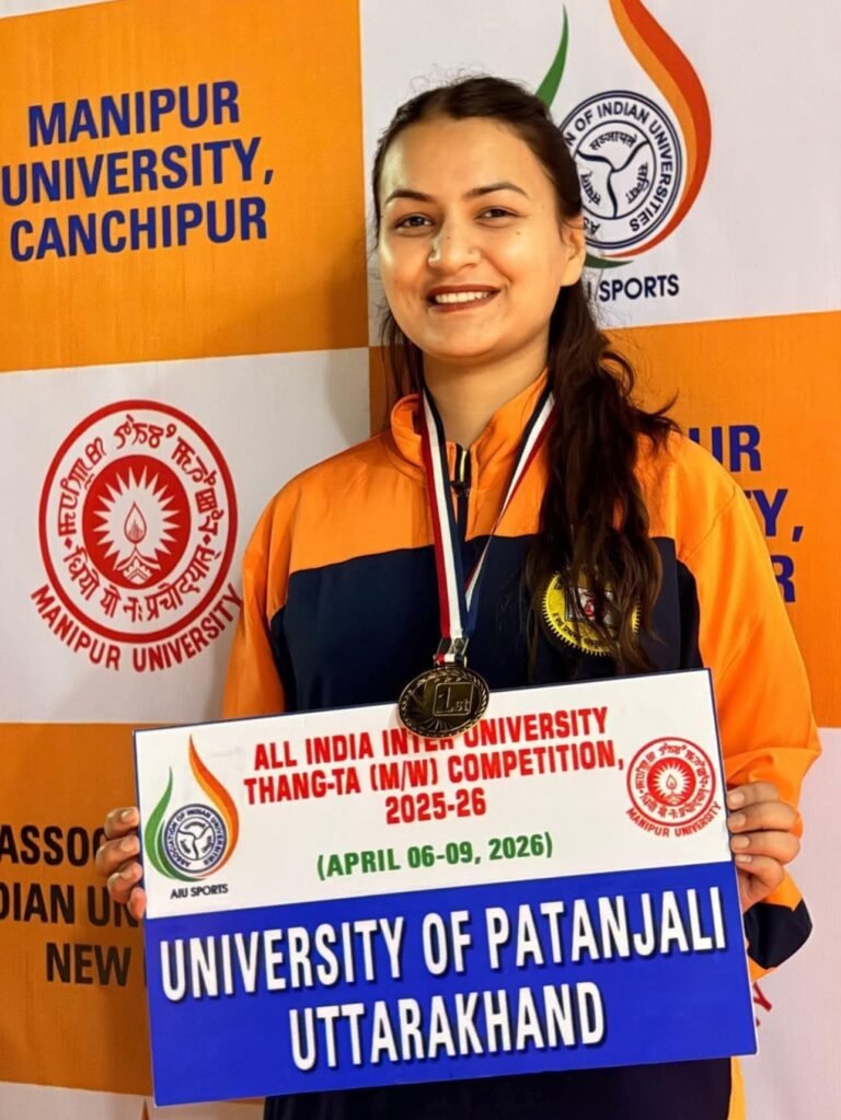 नंदा नगर की बेटी रिया ने मणिपुर में गाड़ा जीत का झंडा, थांग-टा मार्शल आर्ट में जीता स्वर्ण पदक