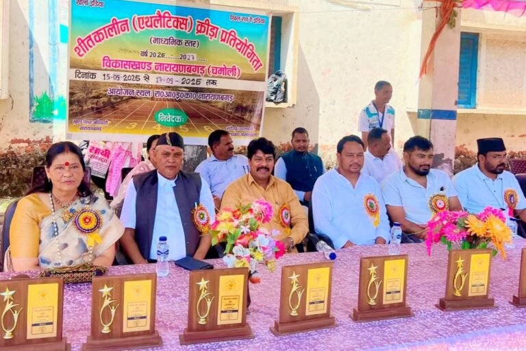 नारायणबगड़ में माध्यमिक शिक्षा क्रीड़ा प्रतियोगिता का शुभारंभ, जेष्ठ प्रमुख देवराज रावत ने खिलाड़ियों का बढ़ाया हौसला